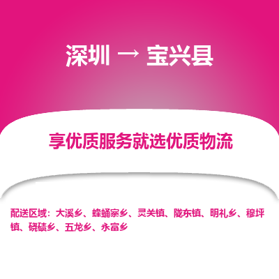 深圳到寶興縣貨運(yùn)公司_深圳到寶興縣貨運(yùn)專線