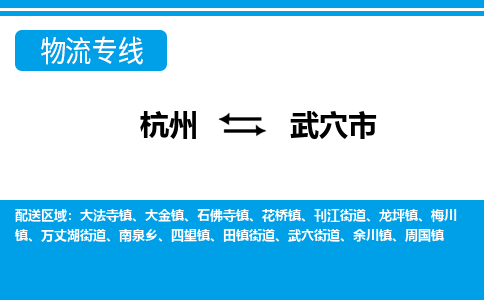 杭州到武穴市物流專線-杭州至武穴市貨運(yùn)公司