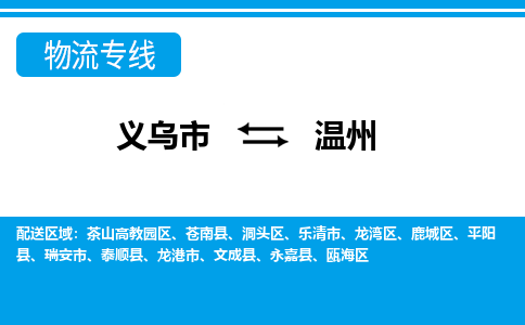 義烏市到溫州物流專線-義烏市至溫州貨運(yùn)公司
