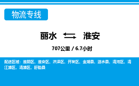 麗水到淮安物流專線-麗水至淮安貨運公司
