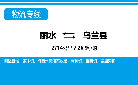 麗水到烏蘭縣物流專線-麗水至烏蘭縣貨運公司