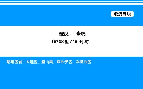 武漢到盤錦物流專線-武漢至盤錦貨運公司