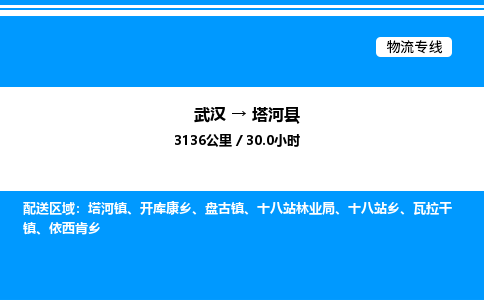 武漢到塔河縣物流專線-武漢至塔河縣貨運(yùn)公司