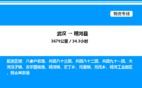 武漢到精河縣物流專線-武漢至精河縣貨運(yùn)公司